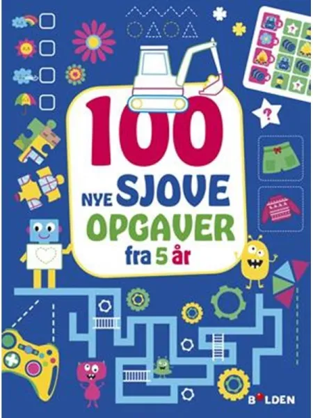 100 NYE sjove opgaver - fra 5 år - Hobby - paperback